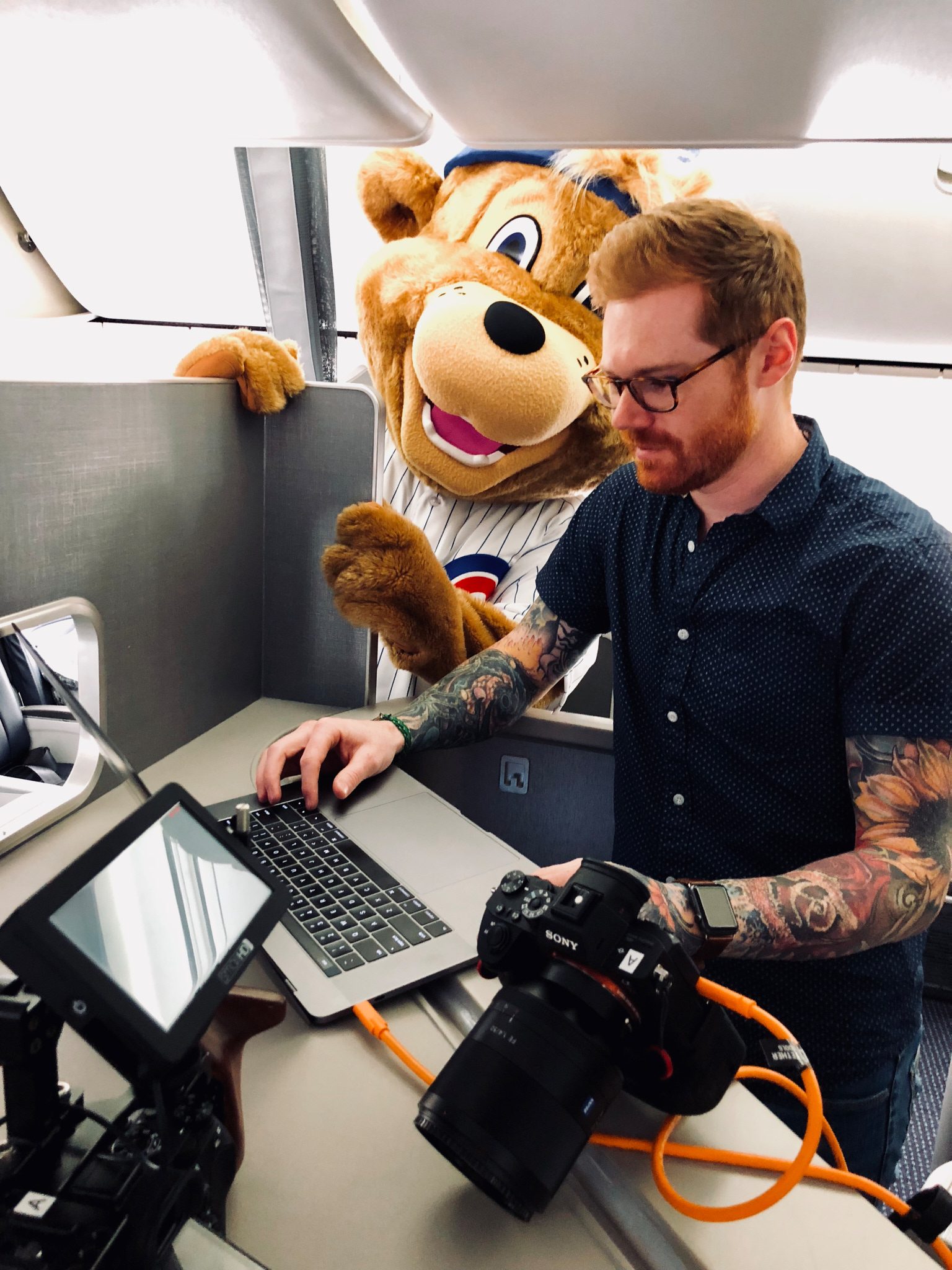 Behind the scenes on a commercial shoot with Jonny Miller