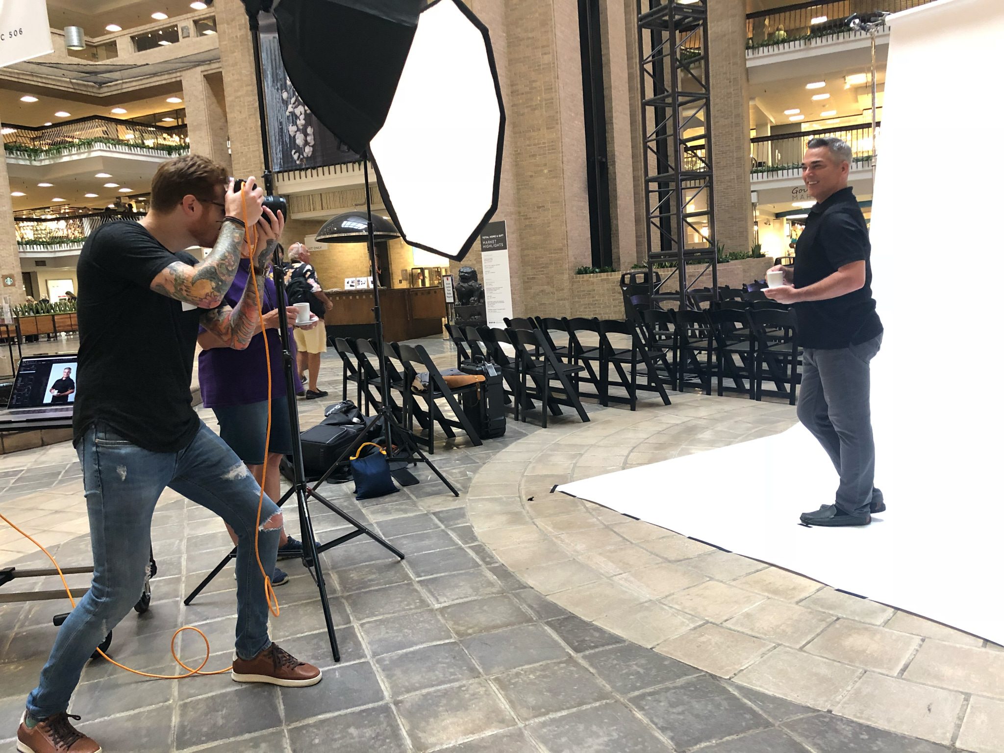 Behind the scenes on a commercial shoot with Jonny Miller