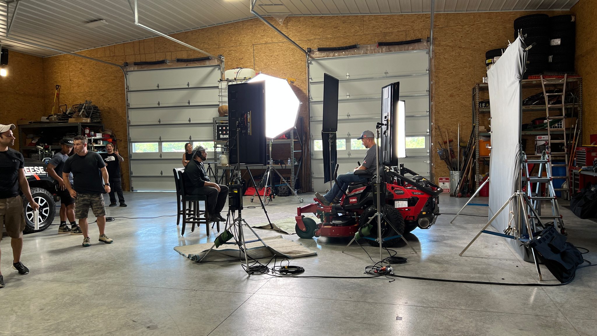 Behind the scenes on a commercial shoot with Jonny Miller